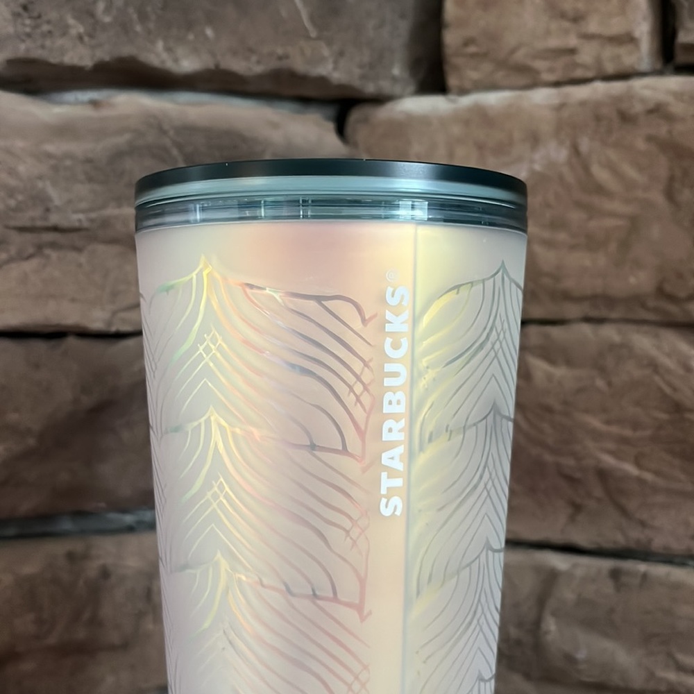 Starbucks 50th Anniversary 2021 Mermaid Frosted Sirens Tail Iridescent Tumbler - Picture 2 of 6